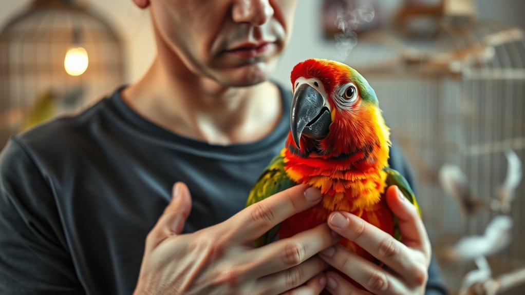 bird exposure lung symptoms