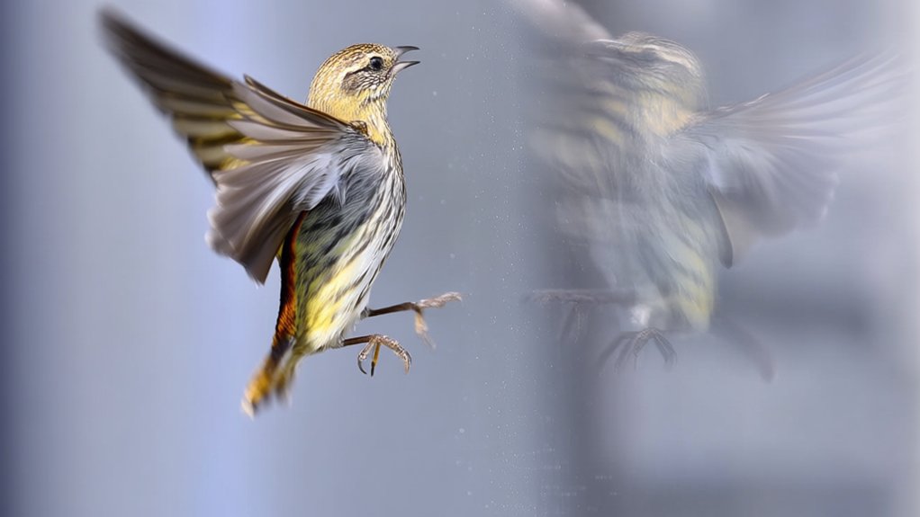 birds accidentally break windows