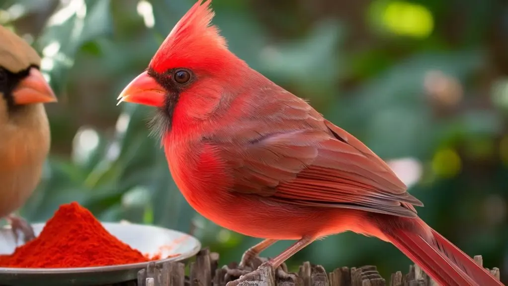 birds and cayenne pepper