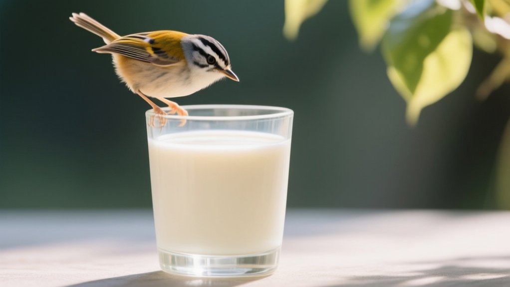 birds can drink almond milk