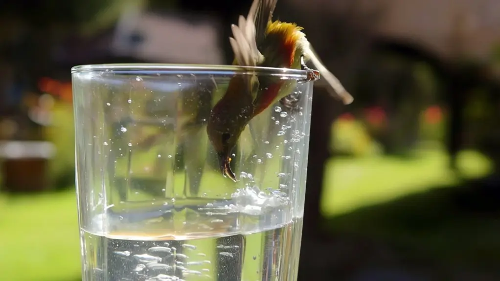 birds can drink sparkling water