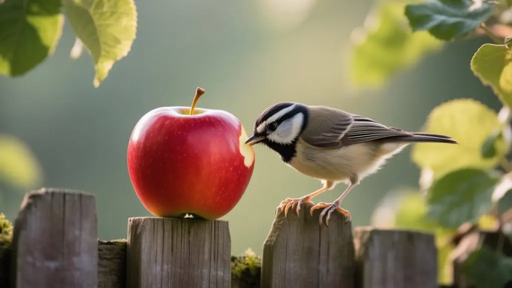 birds can eat apples