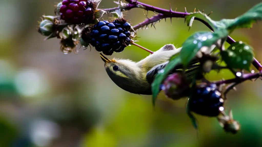 birds can eat blackberries