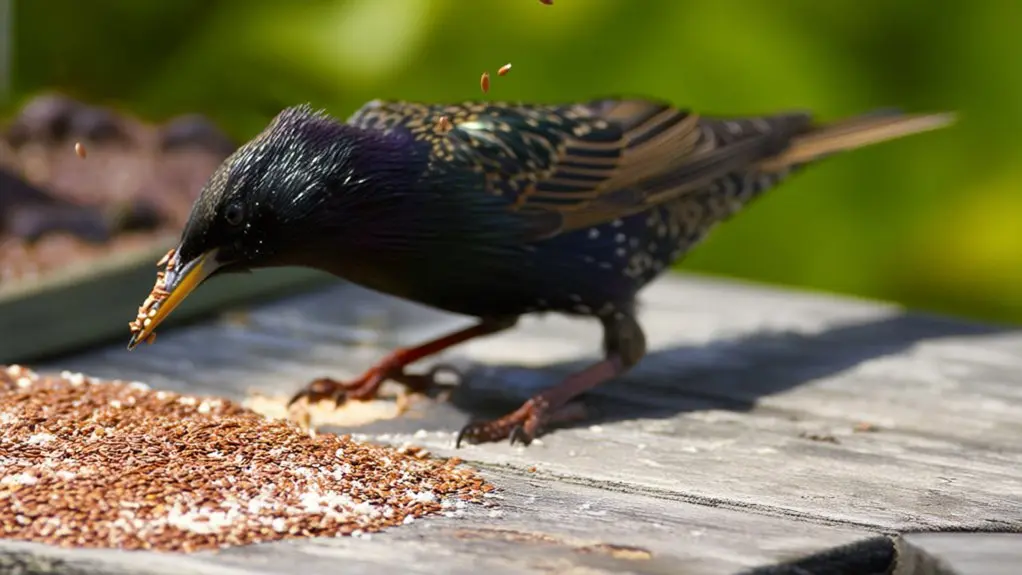 birds chia and flax seed consumption