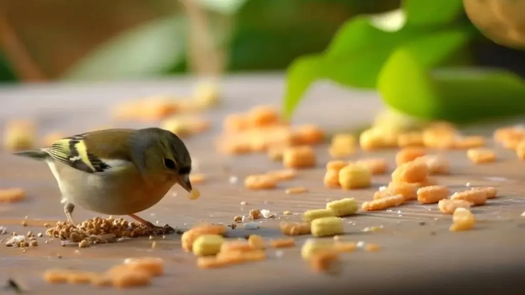 birds eating cereal safety