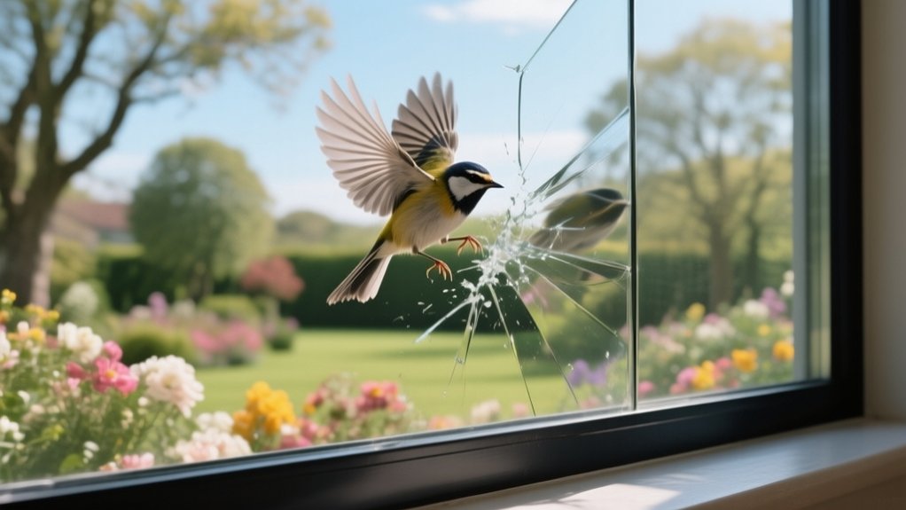 birds hitting windows safety