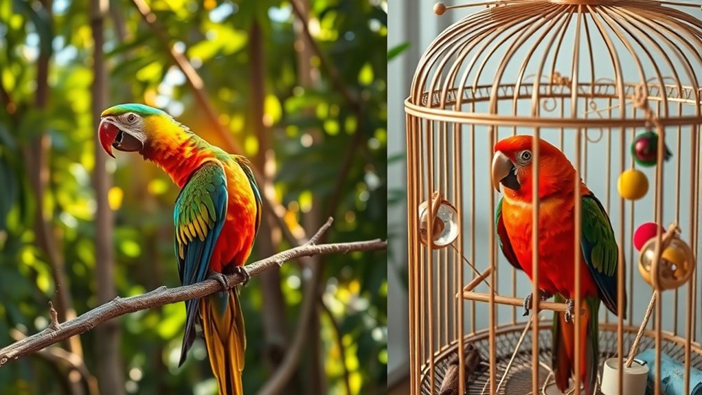 birds need space and stimulation
