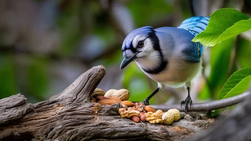 birds nut eating habits