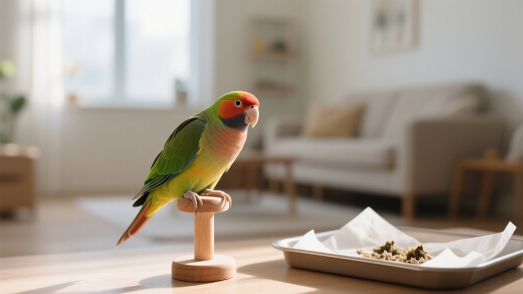 birds potty training safety