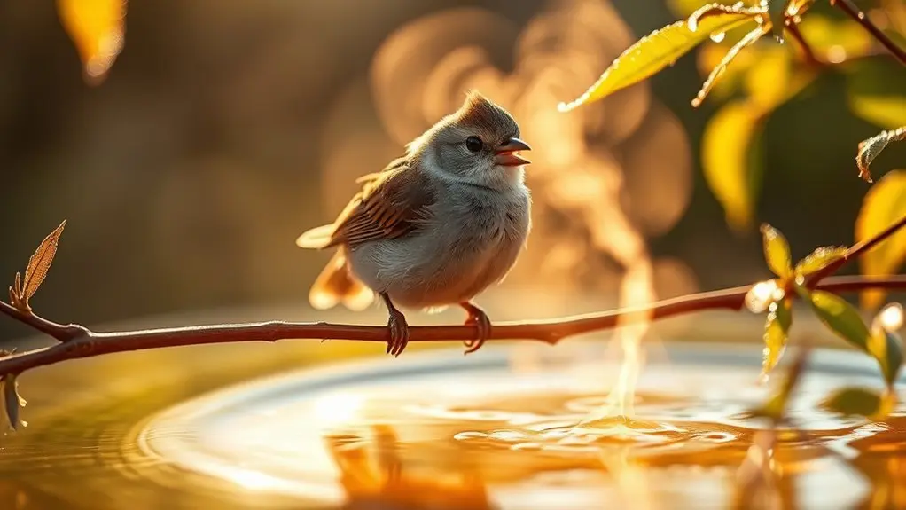 birds regulate heat naturally