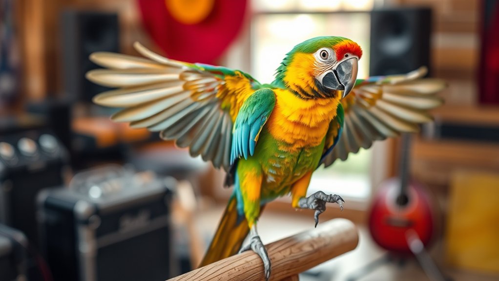 birds synchronize with music