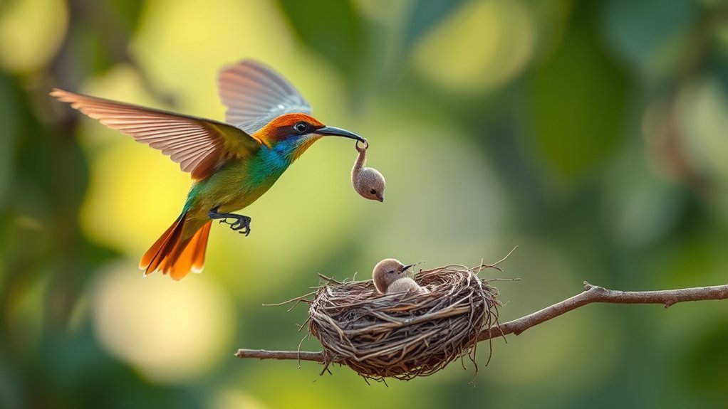 birds that carry their chicks