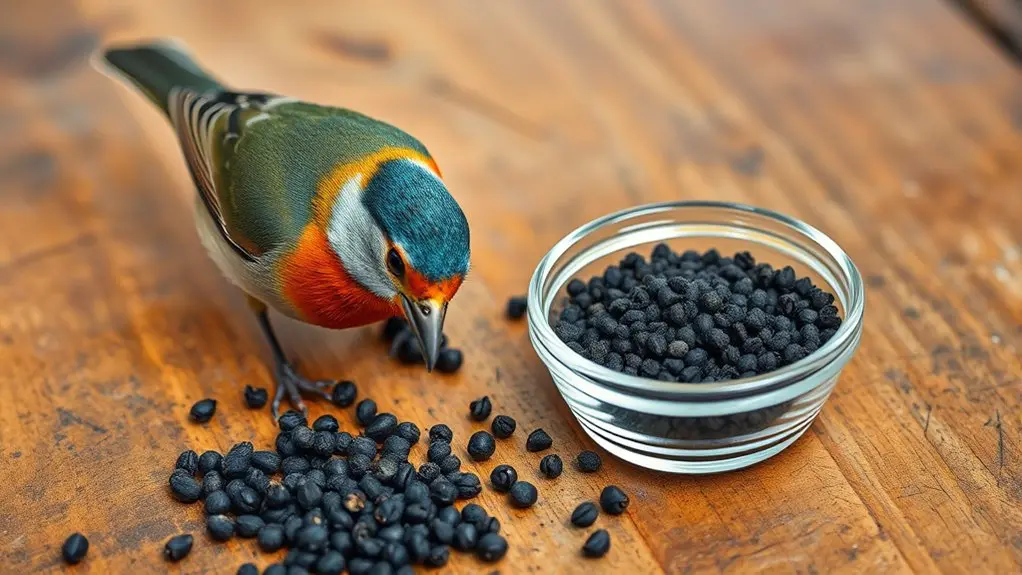 birds tolerate black pepper