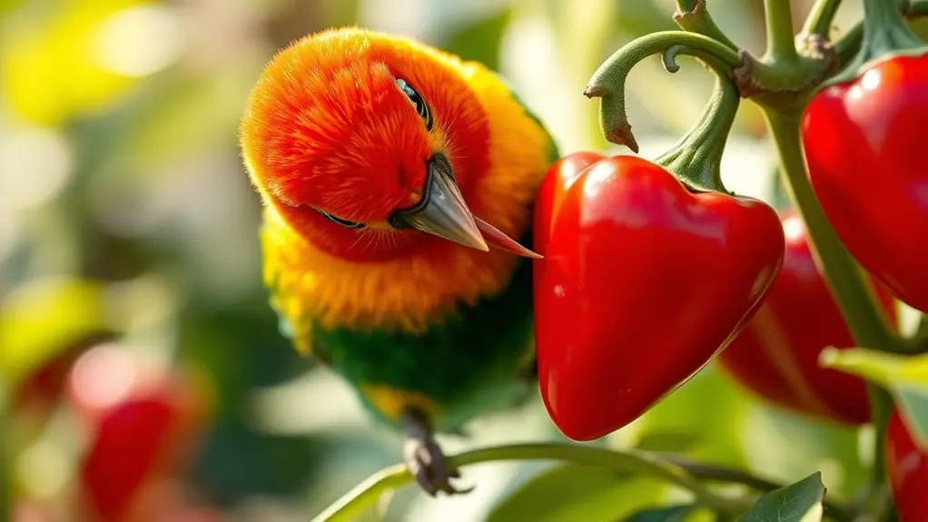 birds tolerate capsaicin