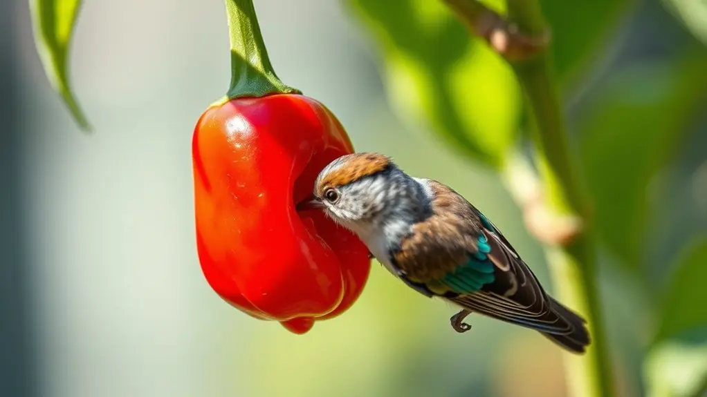 birds tolerate spicy capsaicin