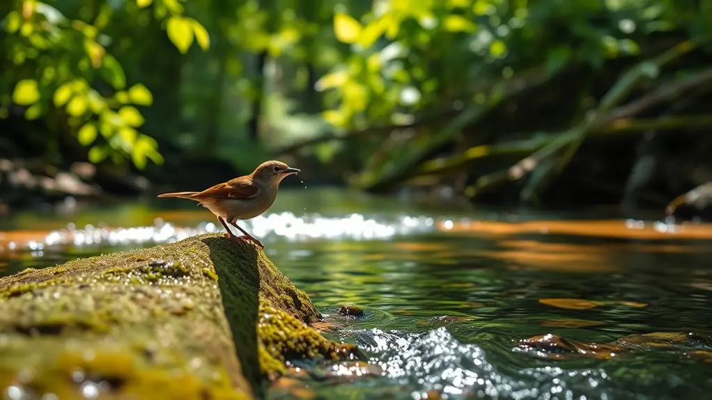 birds utilize natural water sources