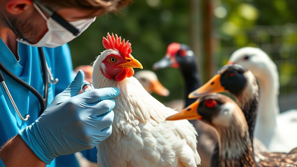 birds vaccinated vary widely