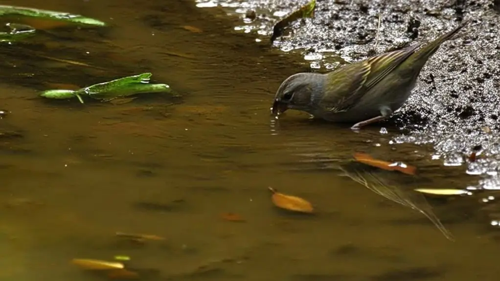 birds water drinking habits