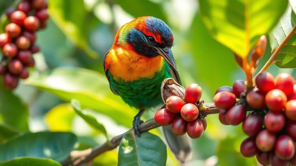 caffeine causes bird hyperactivity