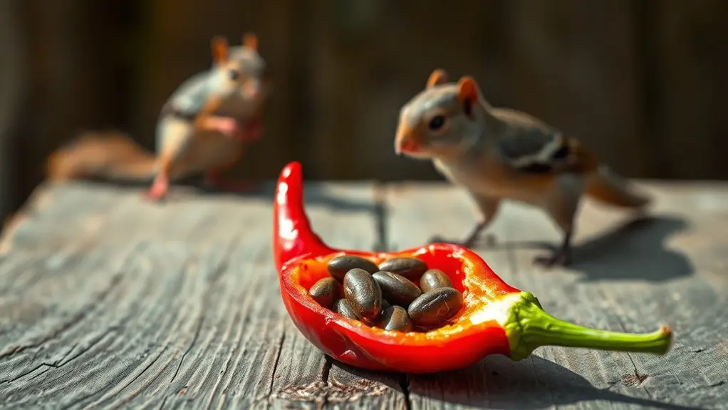 capsaicin affects mammals differently
