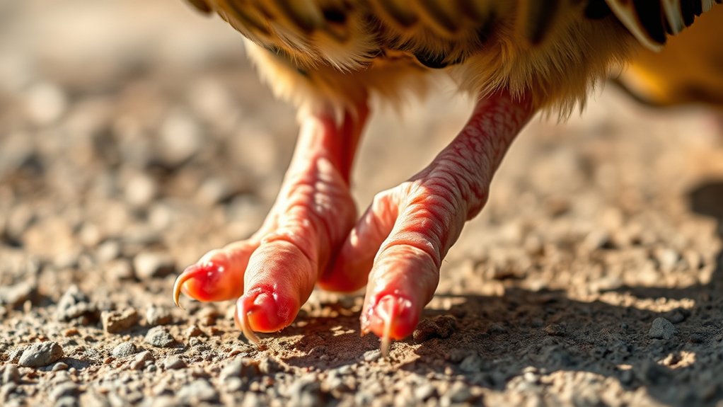 foot injury and tissue damage