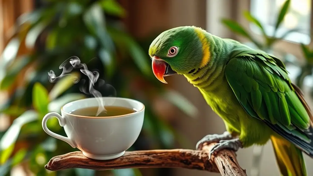 green tea toxic to parrots