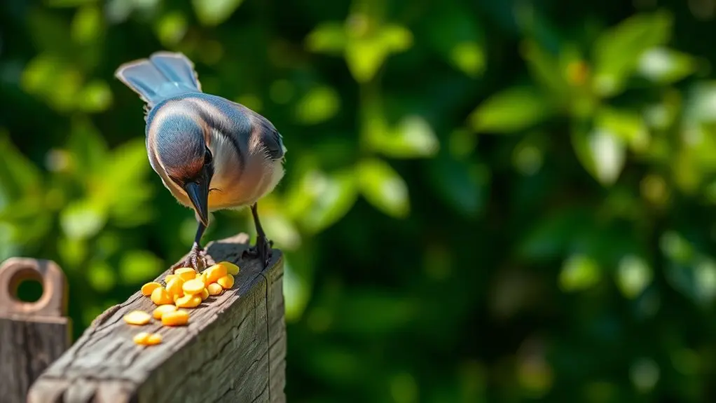 ground feeding birds prefer soft corn