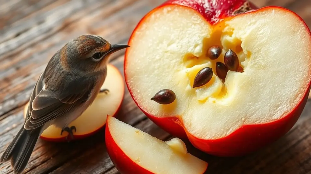 remove apple seeds before feeding