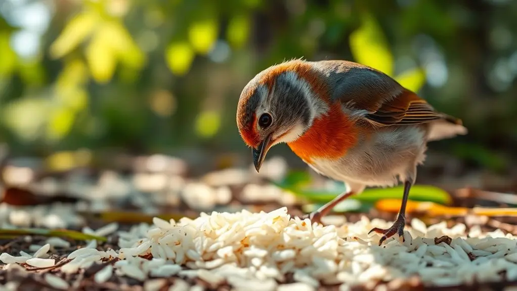 rice does not harm birds