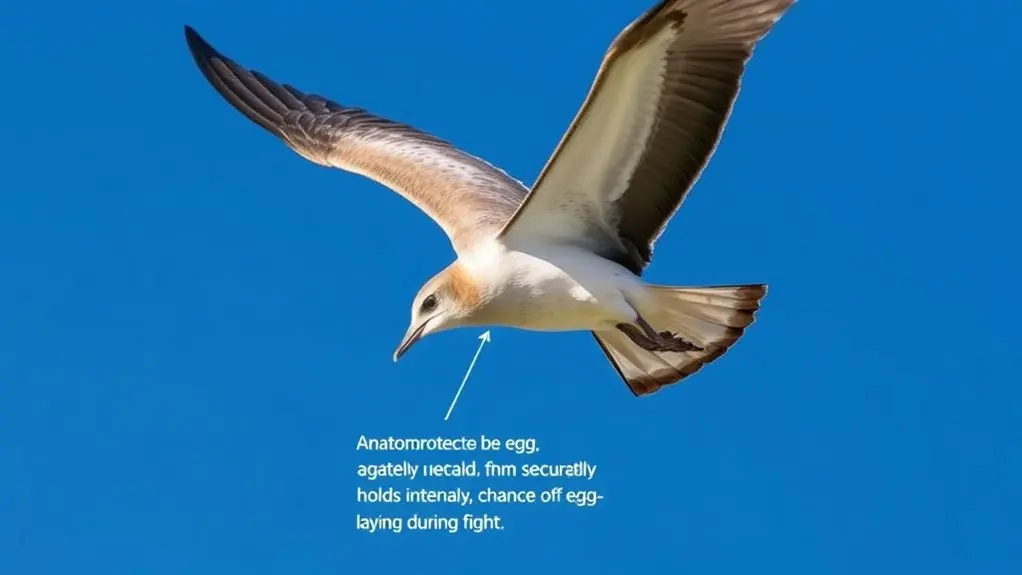 rigid bones support stationary egg laying