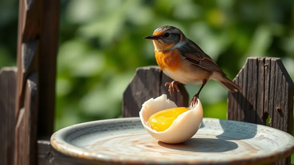 safe plain cooked eggs