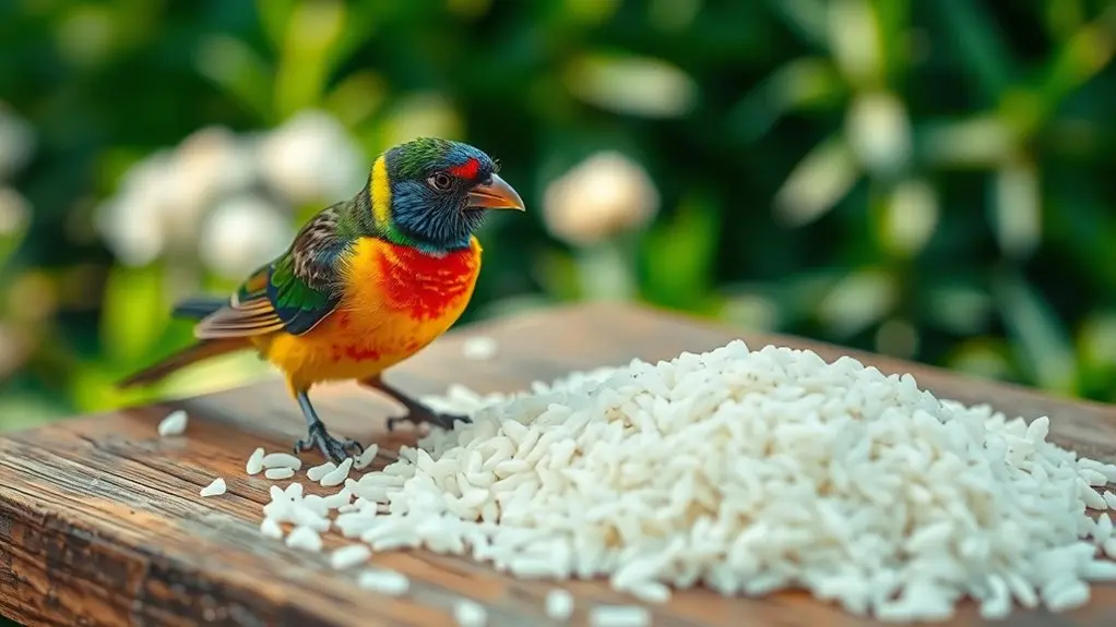 safe plain cooked rice