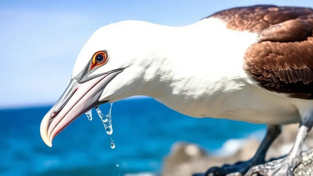 salt glands expel excess salt