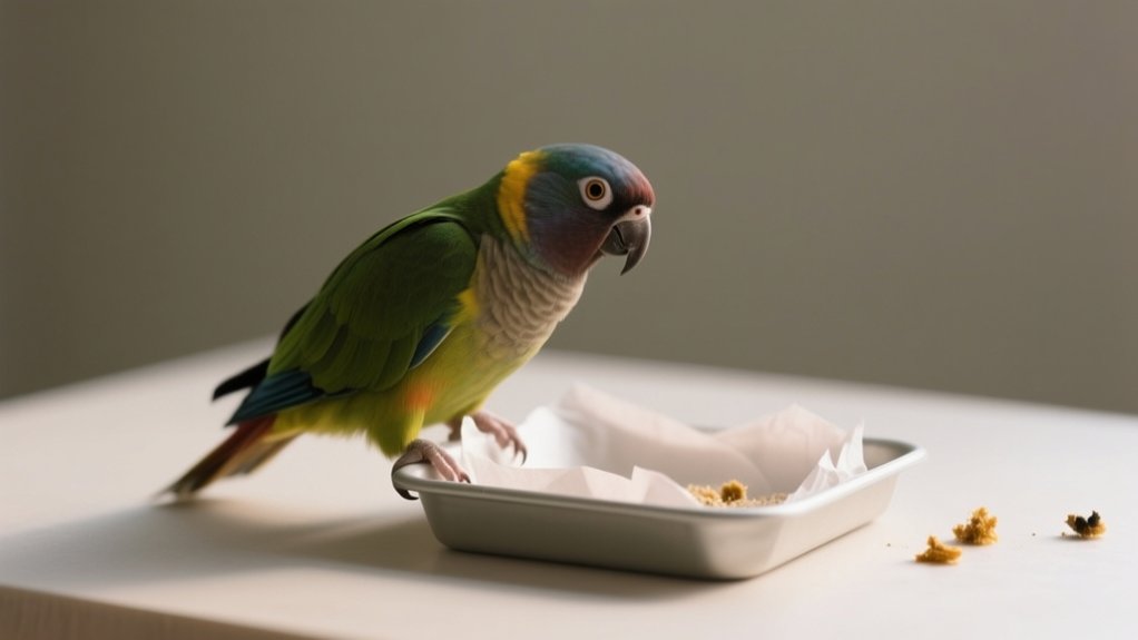 training birds to poop