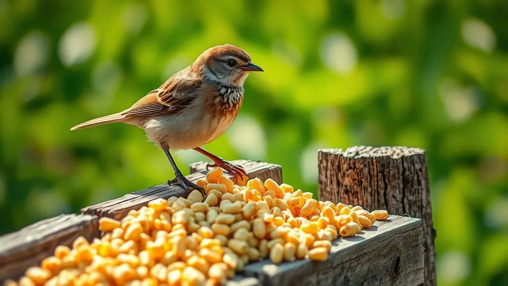 unhealthy unnatural bird diet