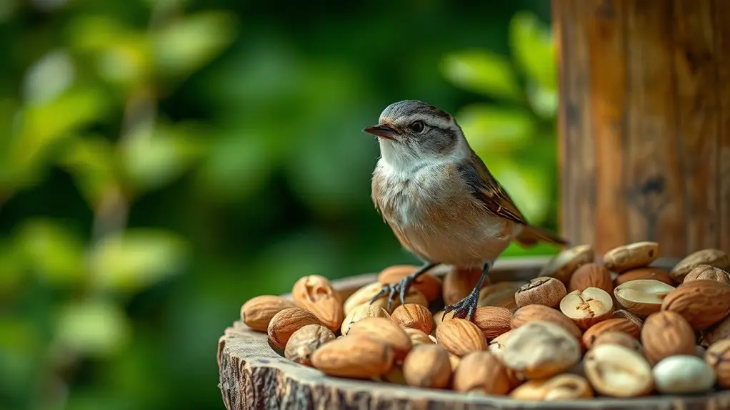 unsalted nuts support bird health