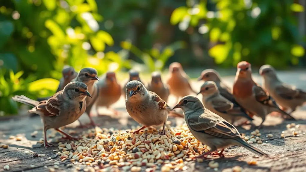 wild birds safely eat chicken scratch