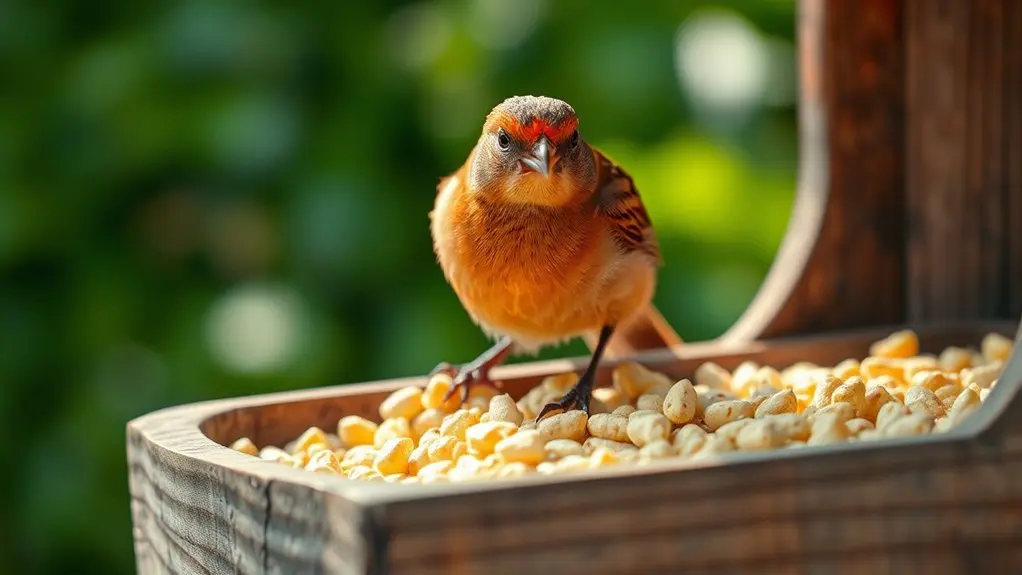 wild birds should avoid chicken feed