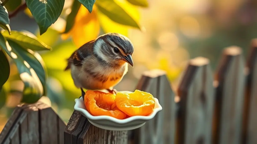 avoid dried apricots for birds