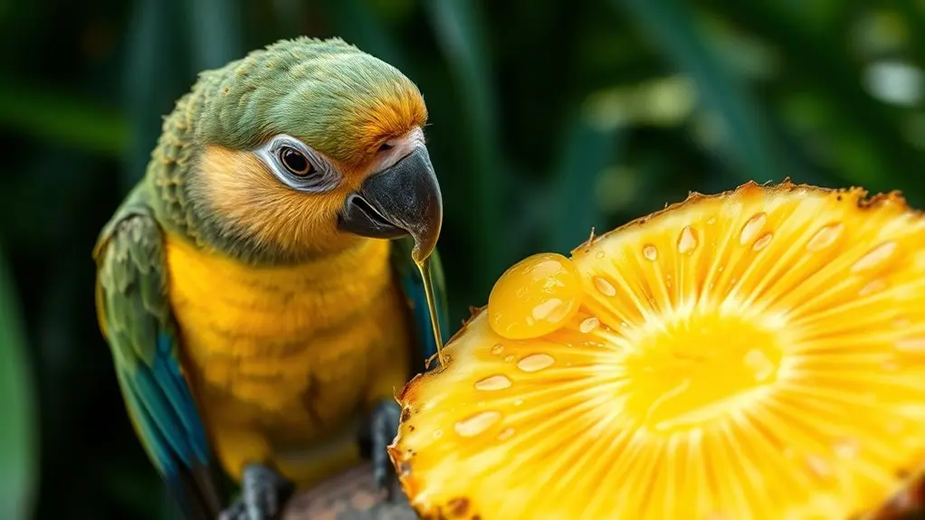 avoid pineapple for birds