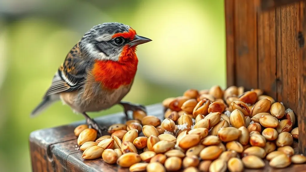 avoid salted bird seeds