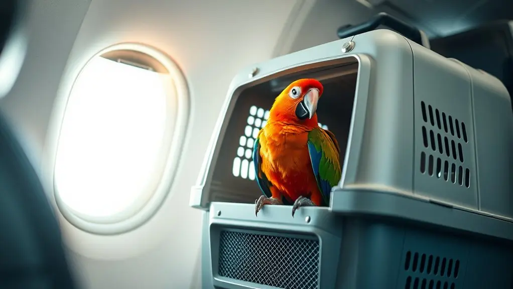 bird carrier size requirements