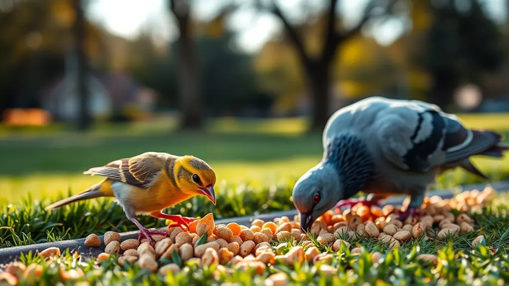 bird feeding dynamics shift