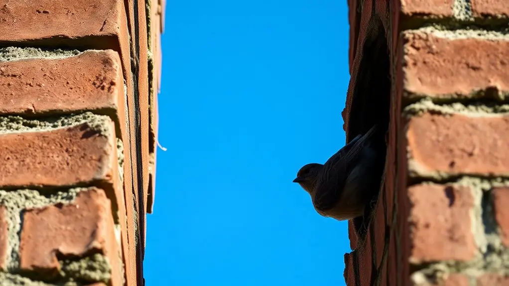 bird nests and droppings