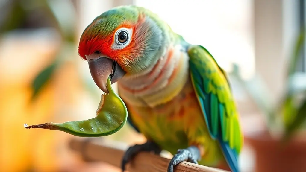 bird preferences for green beans