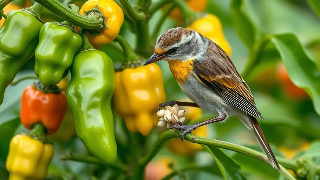 bird safe low capsaicin peppers