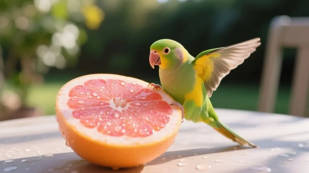 birds and grapefruit safety