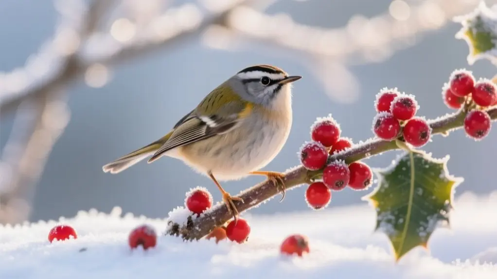 birds and holly berry safety