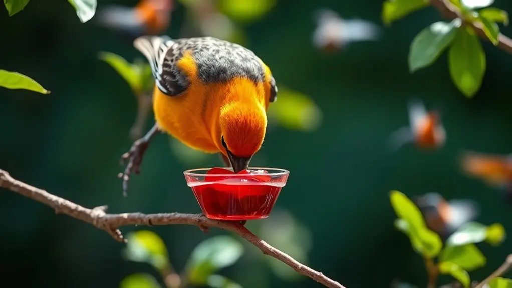 birds attracted to jelly