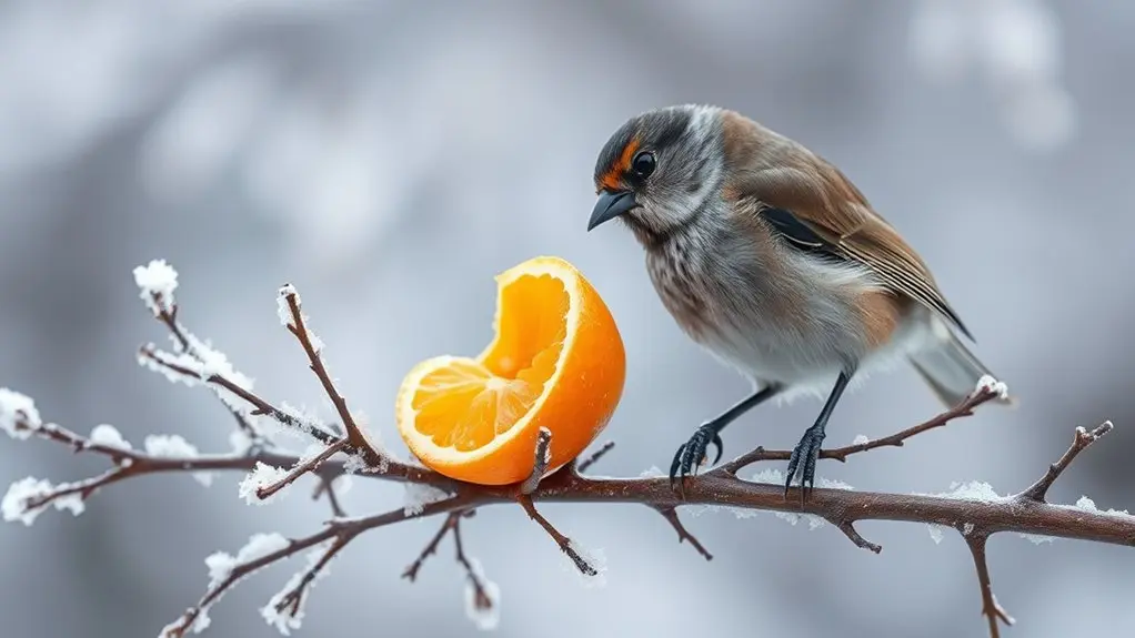 birds avoid citrus in winter